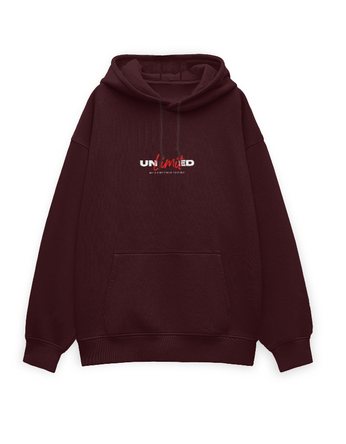 UNLIMITED Heavyweight Mens Hoodie | 100% Premium 400 GSM Cotton - Image 4