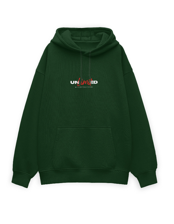 UNLIMITED Heavyweight Mens Hoodie | 100% Premium 400 GSM Cotton - Image 5
