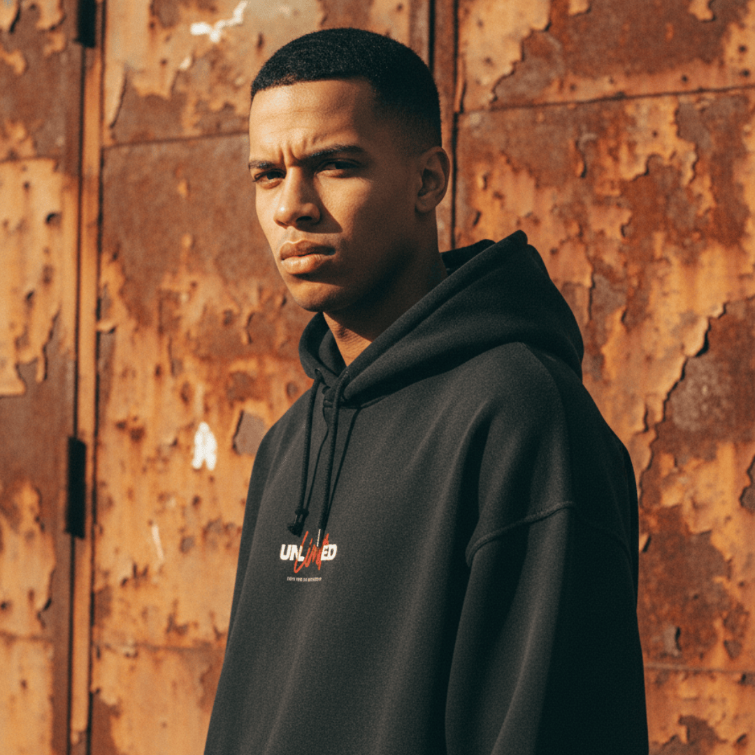 UNLIMITED Heavyweight Mens Hoodie | 100% Premium 400 GSM Cotton - Image 2