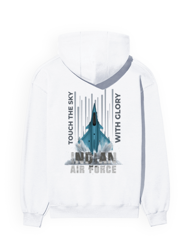 Back Side premium white colour hoodie