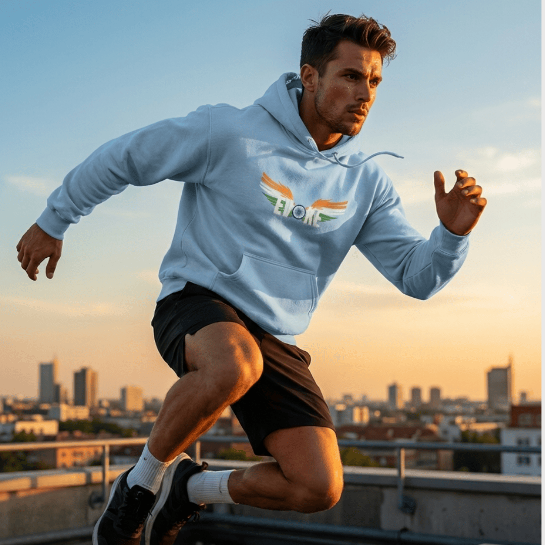 Wear Your Pride "Touch The Sky With Glory" | Indian Air Force Inspired Heavyweight 300GSM Hoodie - Image 3