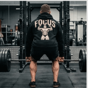 100% Premium Oversized Gym focus hoodie1