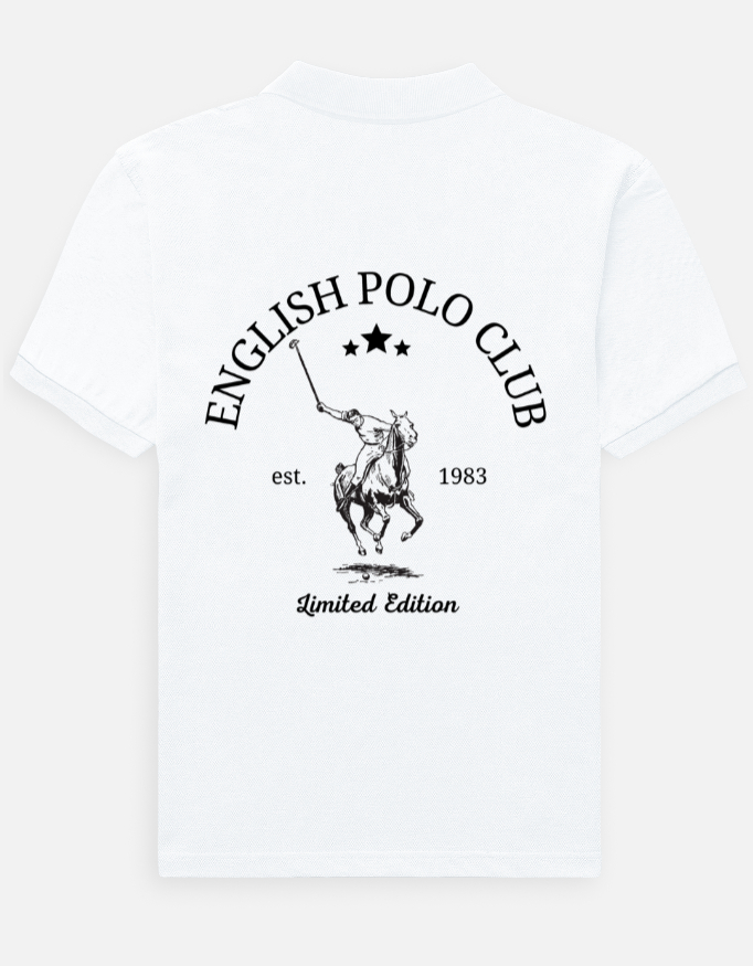 The White English Polo Club Tee: Timeless Structure, Unrivaled Class. - Image 3