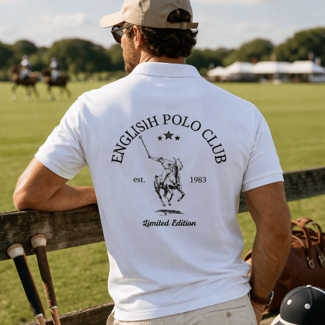 The White English Polo Club Tee: Timeless Structure, Unrivaled Class. - Image 2