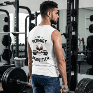 Ultimate Deadlifter Sleeveless Tee: Built for the Pull | Male Sleeveless T-Shirt.