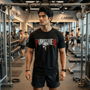 Relentless Style: The "PUNISHER" Oversized Graphic Tee
