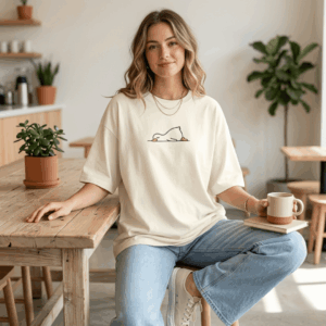 Lazy Duck Oversized T-Shirt For Women